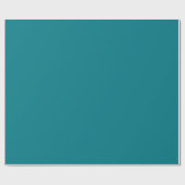 Papier Cadeau Bleu sarcelle uni (Plat)