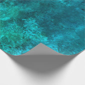 Papier Cadeau bleu sarcelle vert profond saturé texture rustique (Coin)