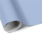 Papier Cadeau Bleu Sérénité Moderne Uni (Coin rond)