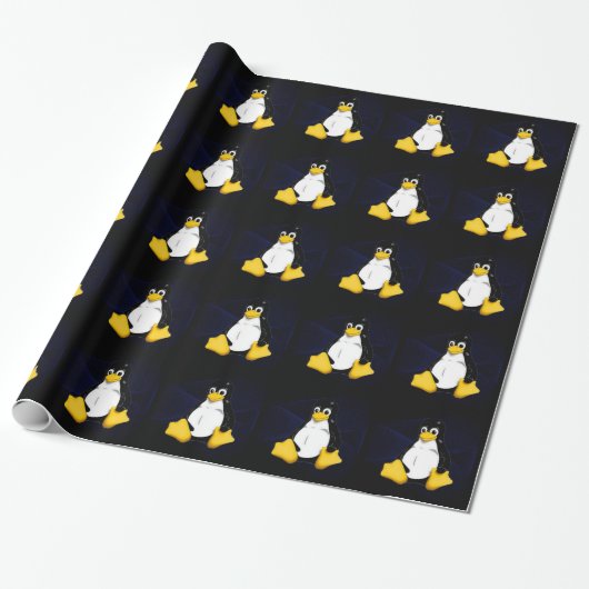 Papier Cadeau Bleu Sobel de TUX (Déroulé)
