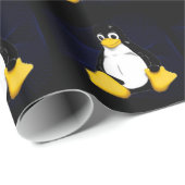 Papier Cadeau Bleu Sobel de TUX (Coin rond)