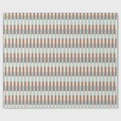 Papier Cadeau Bleu Tan Brown (Plat)