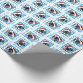 Papier Cadeau Bleu Terrier heureux de Howliday Kerry (Coin)