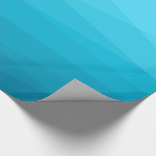 Papier Cadeau Bleu tons Polygonal (Coin)