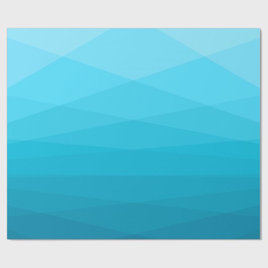 Papier Cadeau Bleu tons Polygonal (Plat)