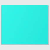 Papier Cadeau bleu turquoise (Plat)