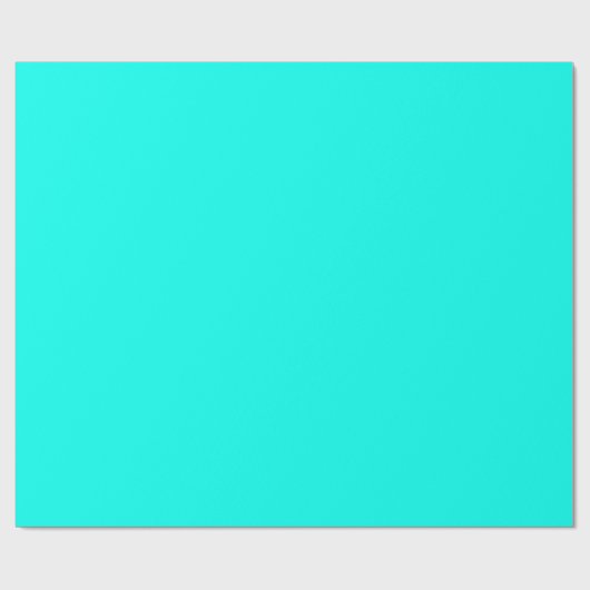 Papier Cadeau bleu turquoise (Plat)