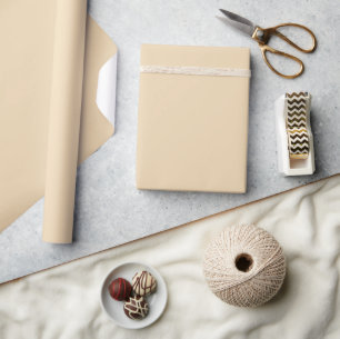 Papier Cadeau Bleu uni couleur sable clair beige blanc
