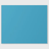 Papier Cadeau Bleu Uni Couleur Unie (Plat)