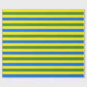 Papier Cadeau Bleu vert et jaune (Plat)
