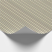 Papier Cadeau Bleu Vert rose noir rayures Moderne Élégant (Coin)