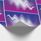 Papier Cadeau Bleu violet blanc (Coin)