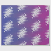 Papier Cadeau Bleu violet blanc (Plat)