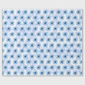 Papier Cadeau Bleus Bleus Baies Et Bulles (Plat)