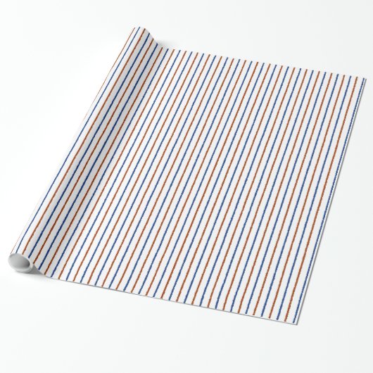 Papier Cadeau Bleus Brown et marine avec lignes inégales (Déroulé)