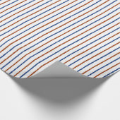 Papier Cadeau Bleus Brown et marine avec lignes inégales (Coin)