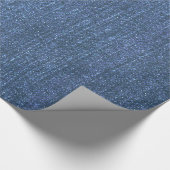 Papier Cadeau Bleus de denim (Coin)