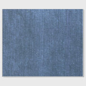 Papier Cadeau Bleus de denim (Plat)