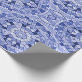 Papier Cadeau Bleus géométriques..... (Coin)