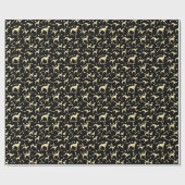 PAPIER CADEAU BLING LÉVRIER (Plat)