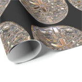 Papier Cadeau Bling sur le Chevalier brillant (Coin rond)