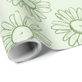 Papier Cadeau Bliss de marguerite (Coin rond)