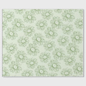 Papier Cadeau Bliss de marguerite (Plat)