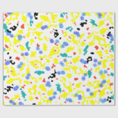 Papier Cadeau Blobs colorés (Plat)
