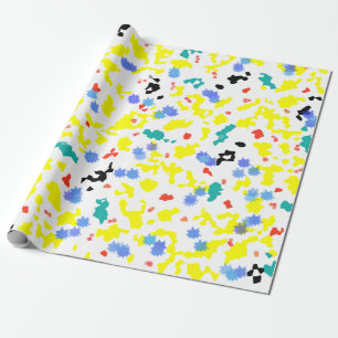 Papier Cadeau Blobs colorés