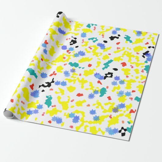 Papier Cadeau Blobs colorés (Déroulé)