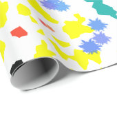 Papier Cadeau Blobs colorés (Coin rond)
