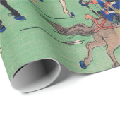 PAPIER CADEAU BLOC DE BOIS JAPONAIS IMPRIMATION DU LIVRE DE BATA (Coin rond)