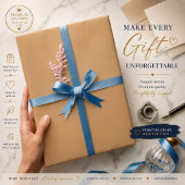 Papier Cadeau Bloc de couleur pêche et bronzée | Conception de m