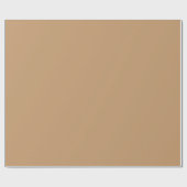 Papier Cadeau Bloc de couleur pêche et bronzée | Conception de m (Plat)