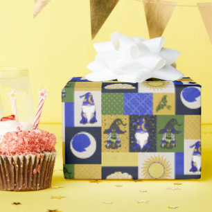 Papier Cadeau Bloc Patchwork (Foyer de Minuit)