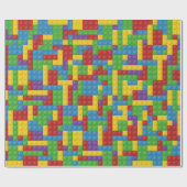 Papier Cadeau Blocs colorés de plastique d'enfants (Plat)