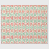 Papier Cadeau Blocs d'art populaire Imprimer Papier rouge vert à (Plat)