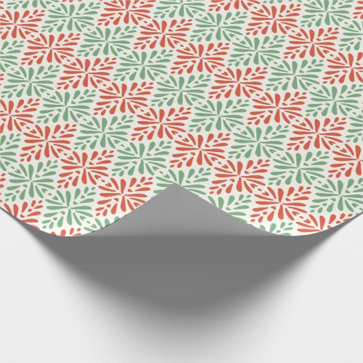 Papier Cadeau Blocs d'art populaire Imprimer Papier rouge vert à (Coin)