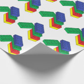 Papier Cadeau Blocs de construction (Coin)