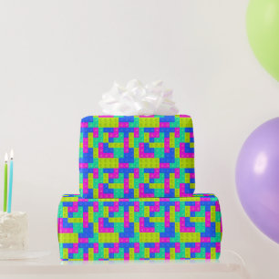 Papier Cadeau Blocs de construction de jouets