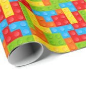 Papier Cadeau Blocs de construction de jouets (Coin rond)