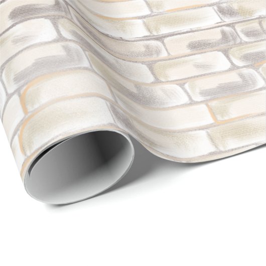 Papier Cadeau Blocs De Neige Iglos Blancs (Coin rond)