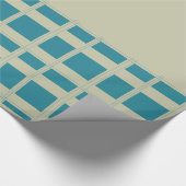 Papier Cadeau Blocs gris et turquoise (Coin)