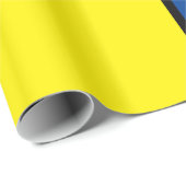 Papier Cadeau Blocs rouge, jaune et bleu Abstraits (Coin rond)