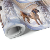 Papier Cadeau Bloodhof Laisser Neige Noël (Coin rond)