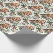 Papier Cadeau Bloodhound Christmas Wrapping Paper (Coin)