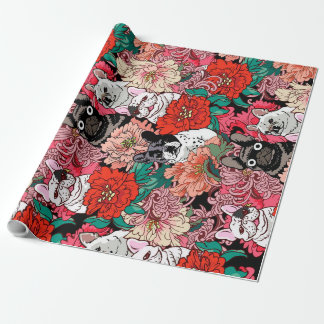 Papier Cadeau Bloom French Bulldog | Cadeau pour l'indépendance 
