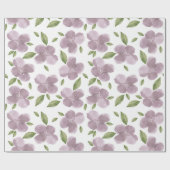 Papier Cadeau Blooms pourpres (Plat)