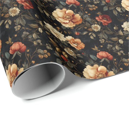 Papier Cadeau Blossoms éthériques (Coin rond)