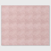 Papier Cadeau Blu rose moderne Faux Foil Lines Noël (Plat)